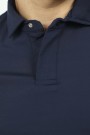 Men dark blue polo t-shirt