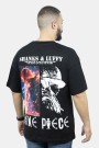 ONE PIECE Men's Black Oversize T-shirt