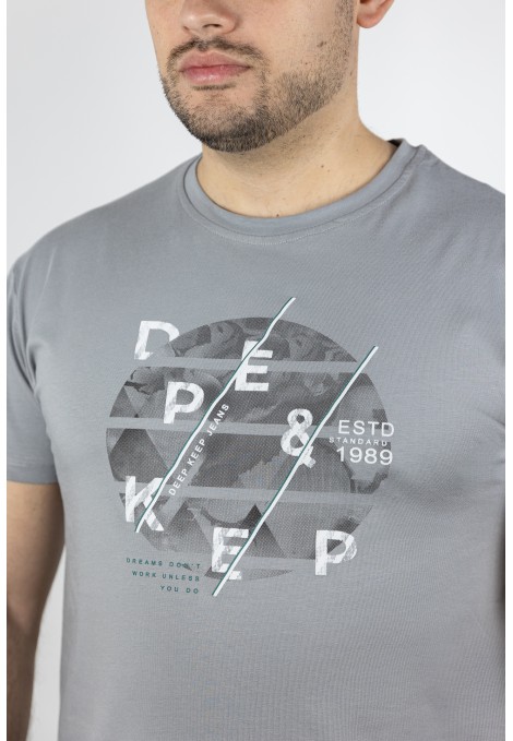 Ανδρική Γκρι Μπλούζα