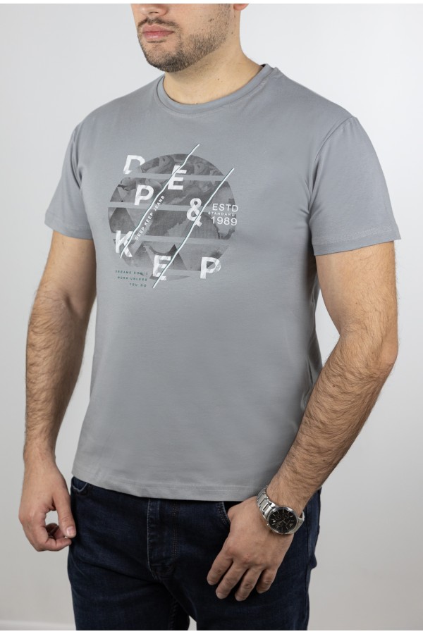 Ανδρική Γκρι Μπλούζα