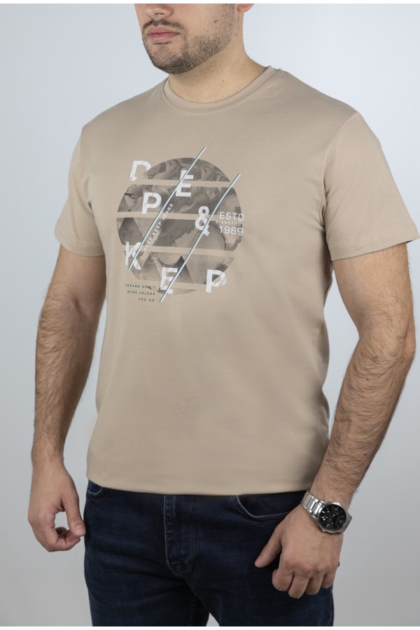 Ανδρική Μπεζ Μπλούζα