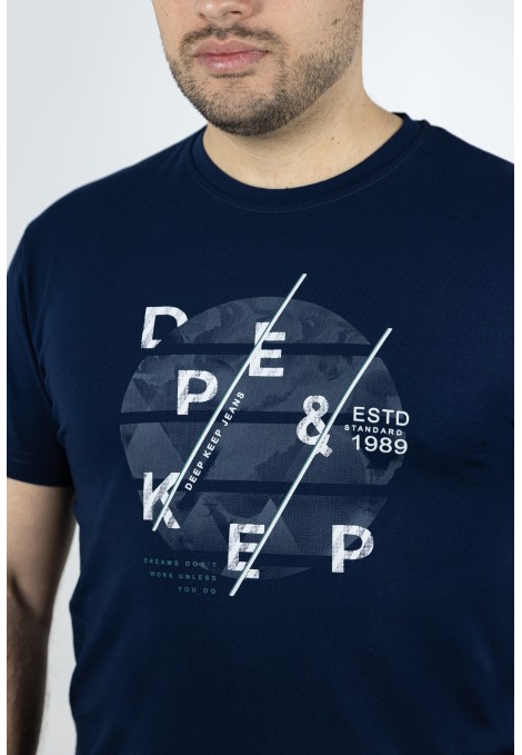 Ανδρική Σκούρο μπλε Μπλούζα