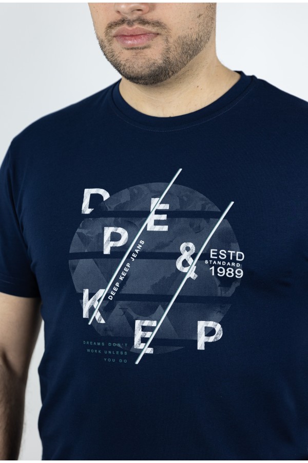 Ανδρική Σκούρο μπλε Μπλούζα