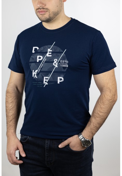 Ανδρική Σκούρο μπλε Μπλούζα