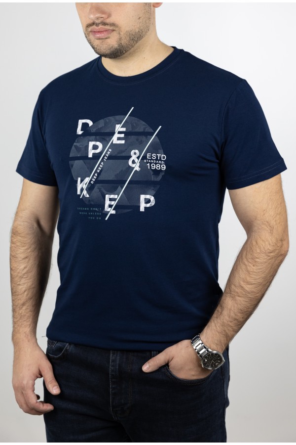 Ανδρική Σκούρο μπλε Μπλούζα