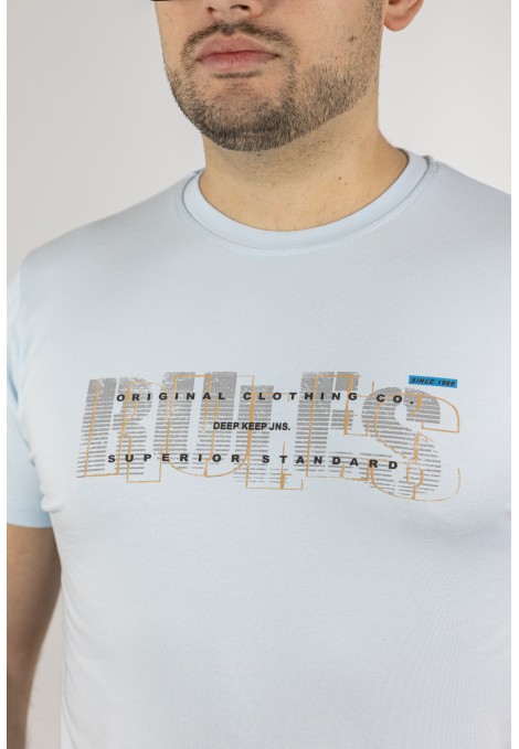 Ανδρική Σιέλ Μπλούζα