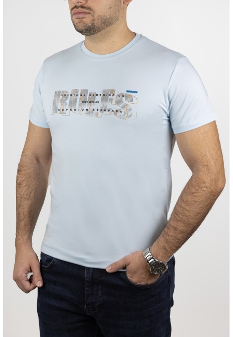 Ανδρική Σιέλ Μπλούζα