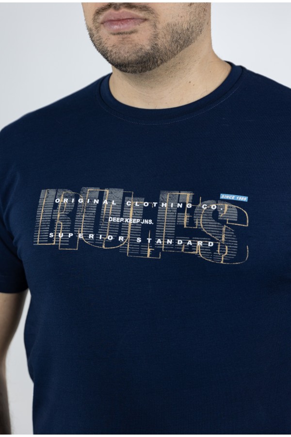 Ανδρική Σκούρο μπλε Μπλούζα