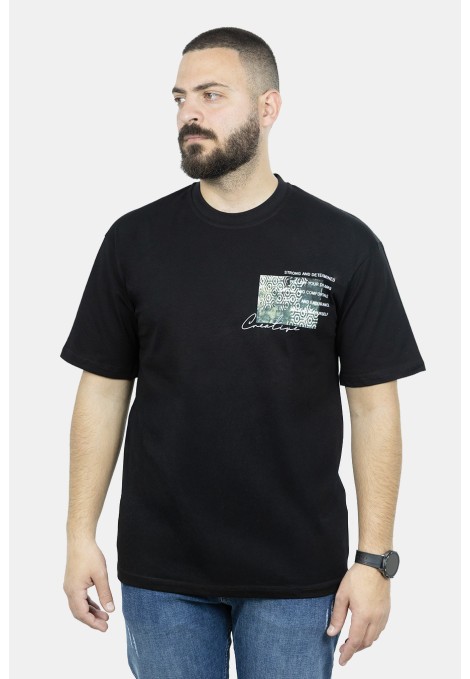 Αvδρική Μαύρη Μπλούζα Oversize