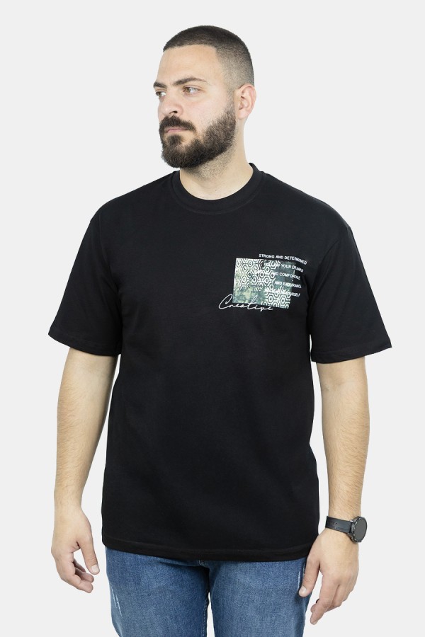 Αvδρική Μαύρη Μπλούζα Oversize