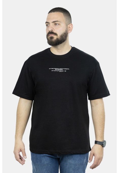 Ανδρική Μαύρη Μπλούζα Oversize 