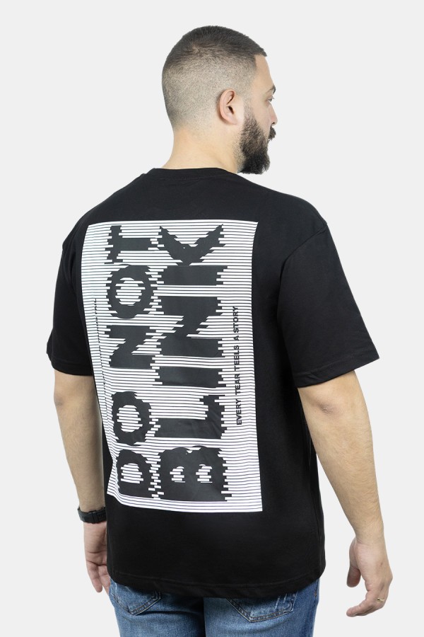 Ανδρική Μαύρη Μπλούζα Oversize 