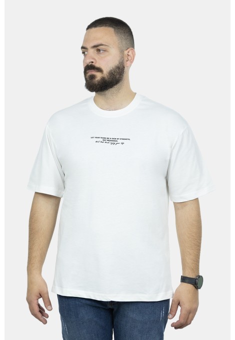 Ανδρική Off white Μπλούζα Oversize 