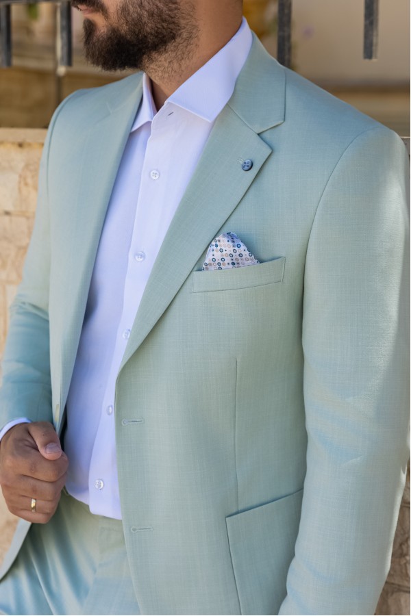 Men's Summer Suit in Veraman-Mixed Wool