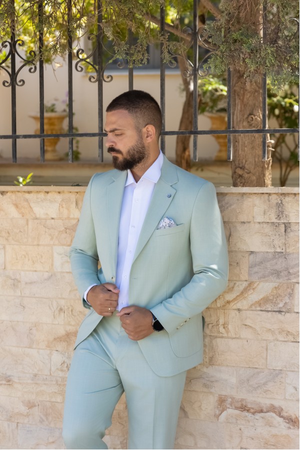Men's Summer Suit in Veraman-Mixed Wool