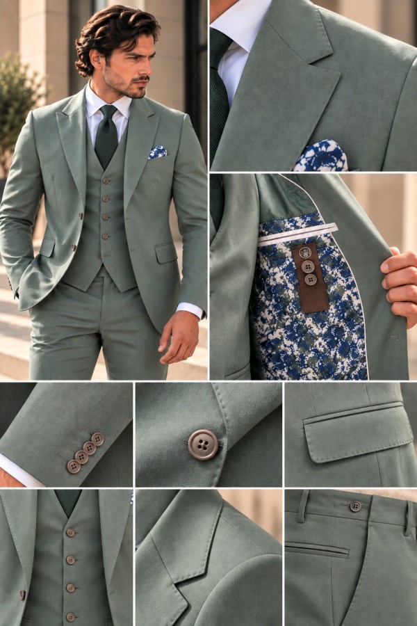 Ανδρικό πράσινο Κοστούμι-luxury formal