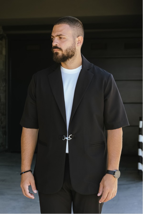 Ανδρικό Μαύρο Σακάκι Relaxed Tailoring