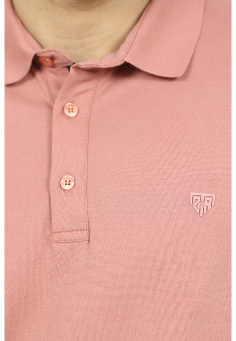 Men pink polo t-shirt
