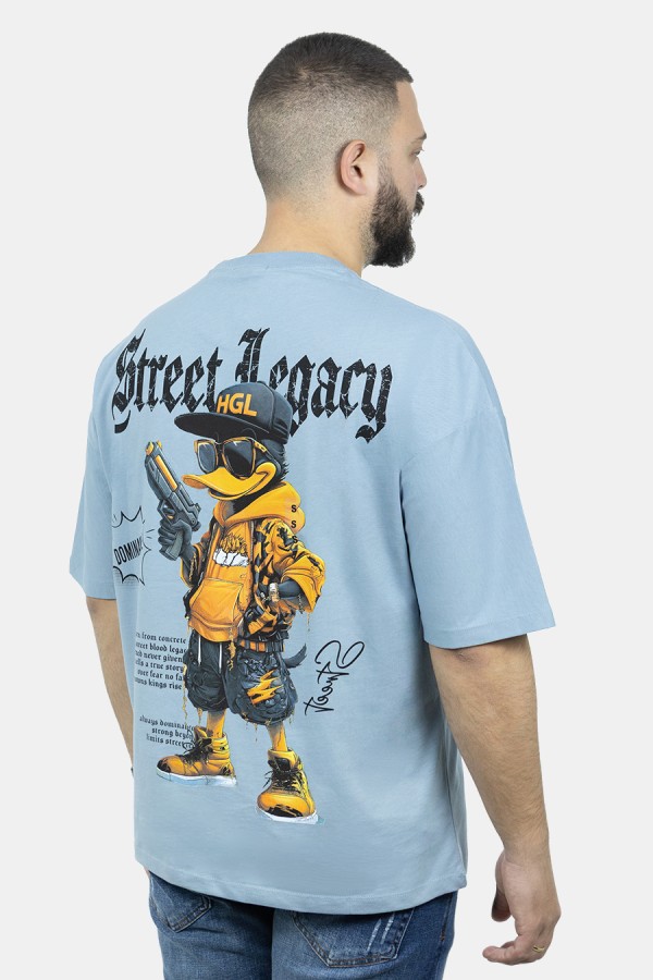 Men's Aqua Oversize T-shirt