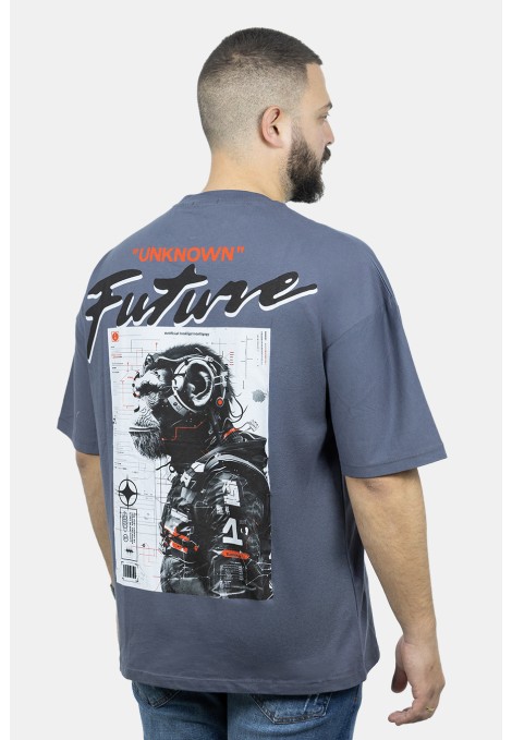 Men's Grey Oversize T-shirt