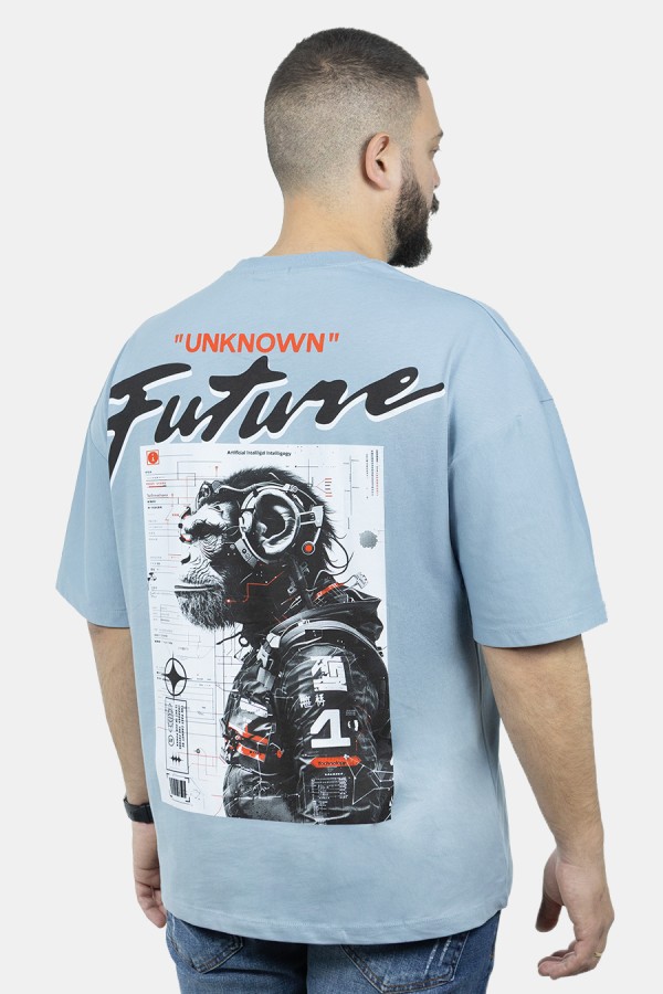 Men's Aqua Oversize T-shirt