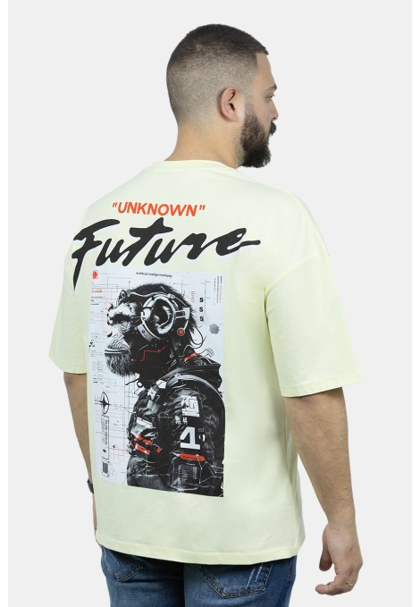 Men's Yellow Oversize T-shirt