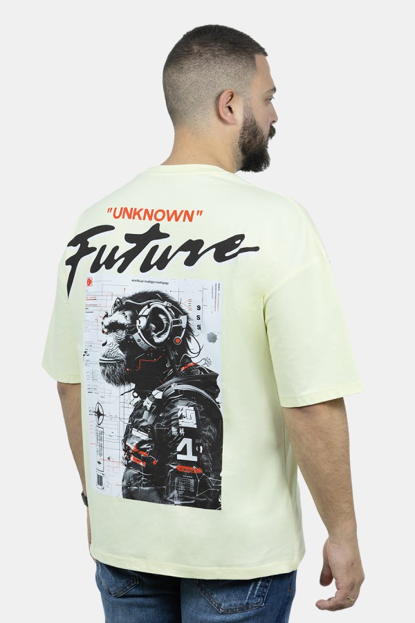 Men's Yellow Oversize T-shirt