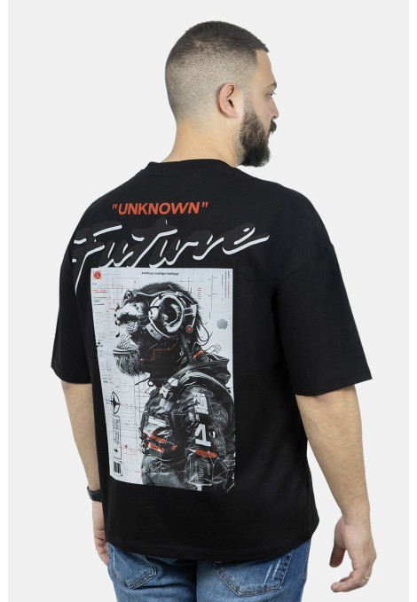 Men's Black Oversize T-shirt