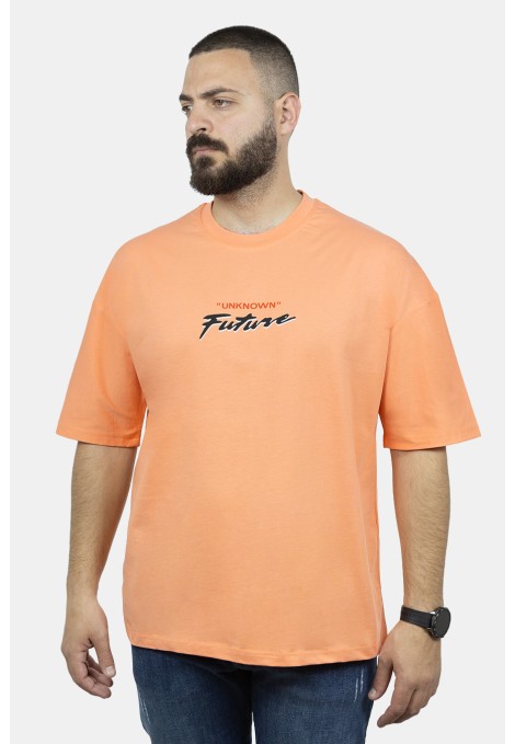 Men's Orange Oversize T-shirt 