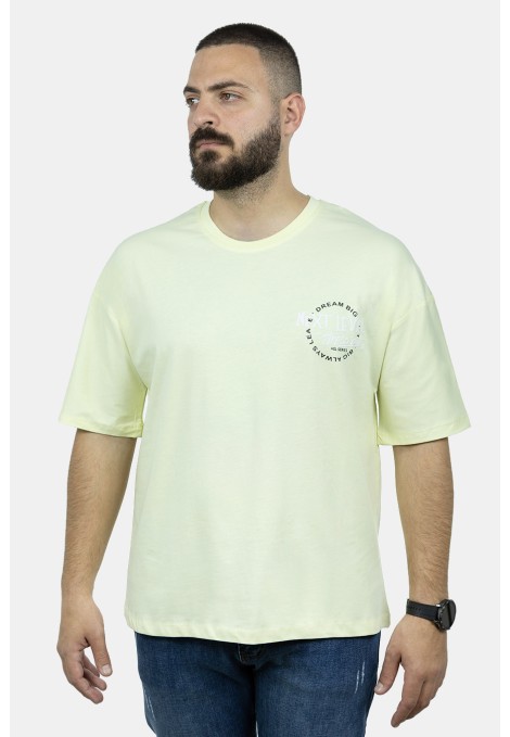 Men's Yellow Oversize T-shirt