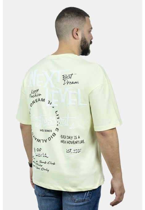 Men's Yellow Oversize T-shirt