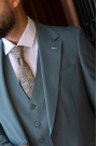 Men's Petrol Suit Mixed Wool