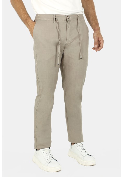 Men dark beige pants