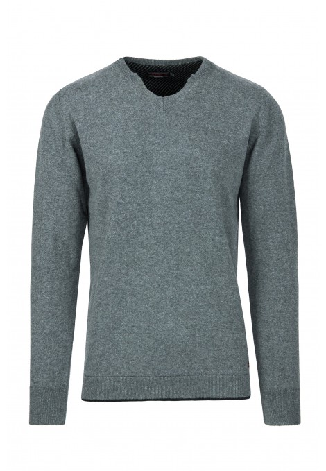 Grey Knitted T-shirt (W183126)