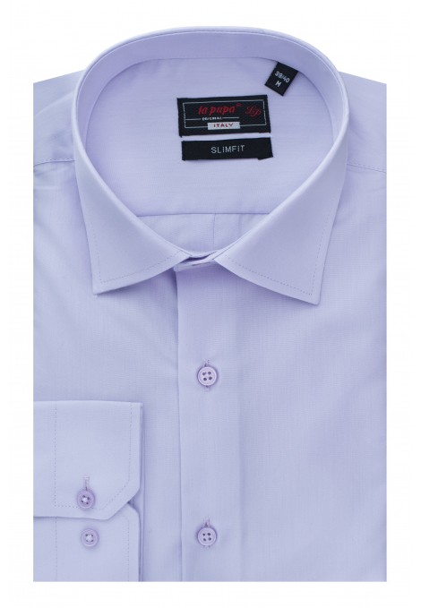 Lilac Plain Shirt Slim Fit (W1905)