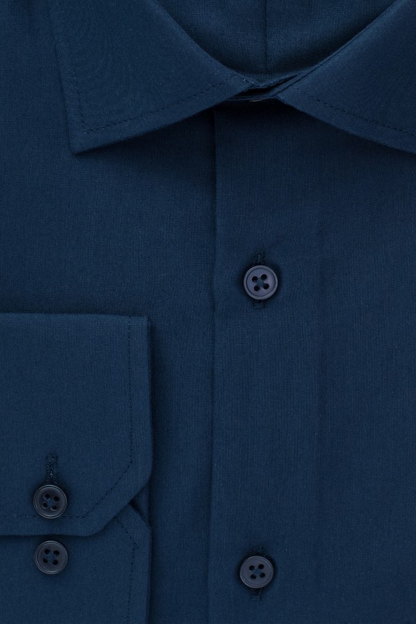 Dark Blue Plain Shirt Slim Fit (W1905)