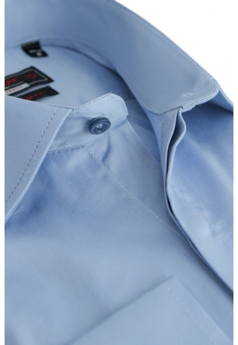 Sky Blue 100% Cotton Plain Shirt Slim Fit (W192055)