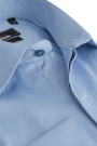 La pupa sky blue 100% cotton plain shirt slim fit (w192055)