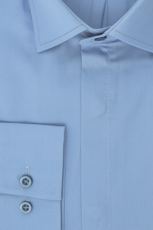 Ανδρικό γαλάζιο πουκάμισο slim fit