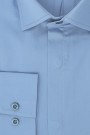 La pupa sky blue 100% cotton plain shirt slim fit (w192055)