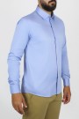 Ανδρικό μπλε πουκάμισο slim fit  
