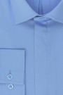 La pupa blue elastic plain shirt slim fit  (w19216)