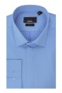 La pupa blue elastic plain shirt slim fit  (w19216)