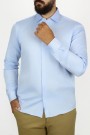 Ανδρικό σιελ πουκάμισο slim fit 
