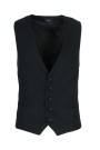 Black Vest with Textured Weave (W19510)