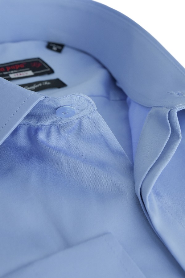 Blue Plain Shirt Classic Fit (W19836)