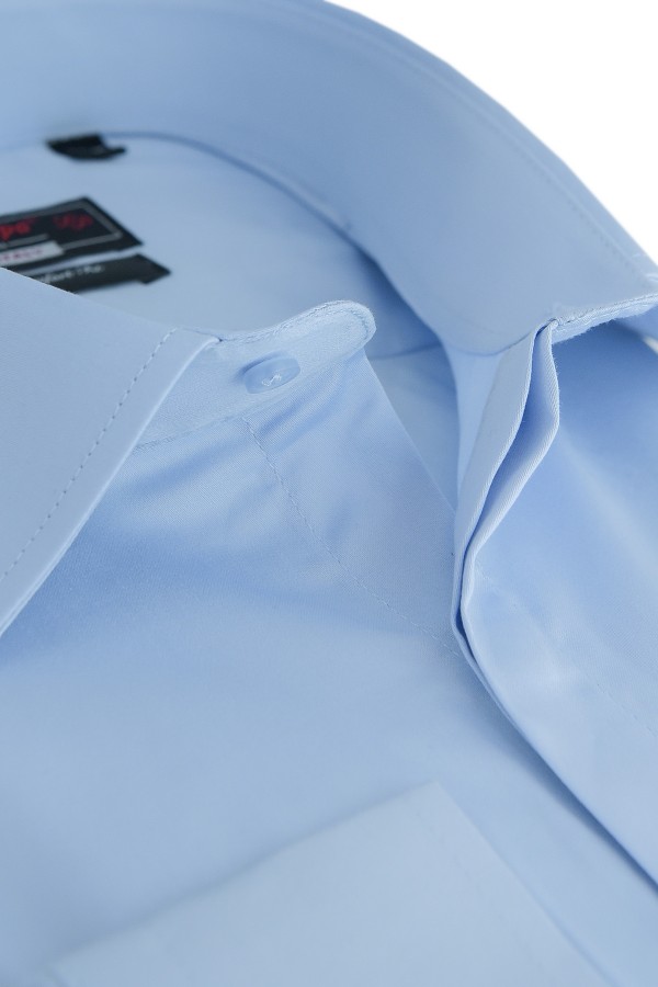Sky Blue 100% Cotton Plain Shirt Classic Fit (W19897)