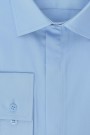Sky Blue 100% Cotton Plain Shirt Classic Fit (W19897)