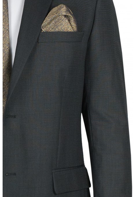 Ανδρικό ανθρακί κοστούμι mixed wool