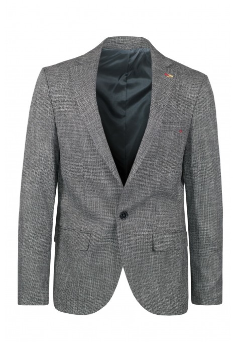 Grey Blazer with textured Weave (W202080)